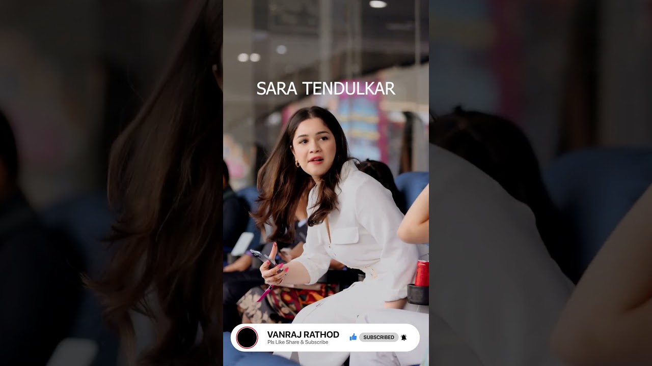 Beautiful Sara Tendulkar Watch Ind vs Aus WC2023  Final AHMEDABAD NARENDRA MODI STADIUM