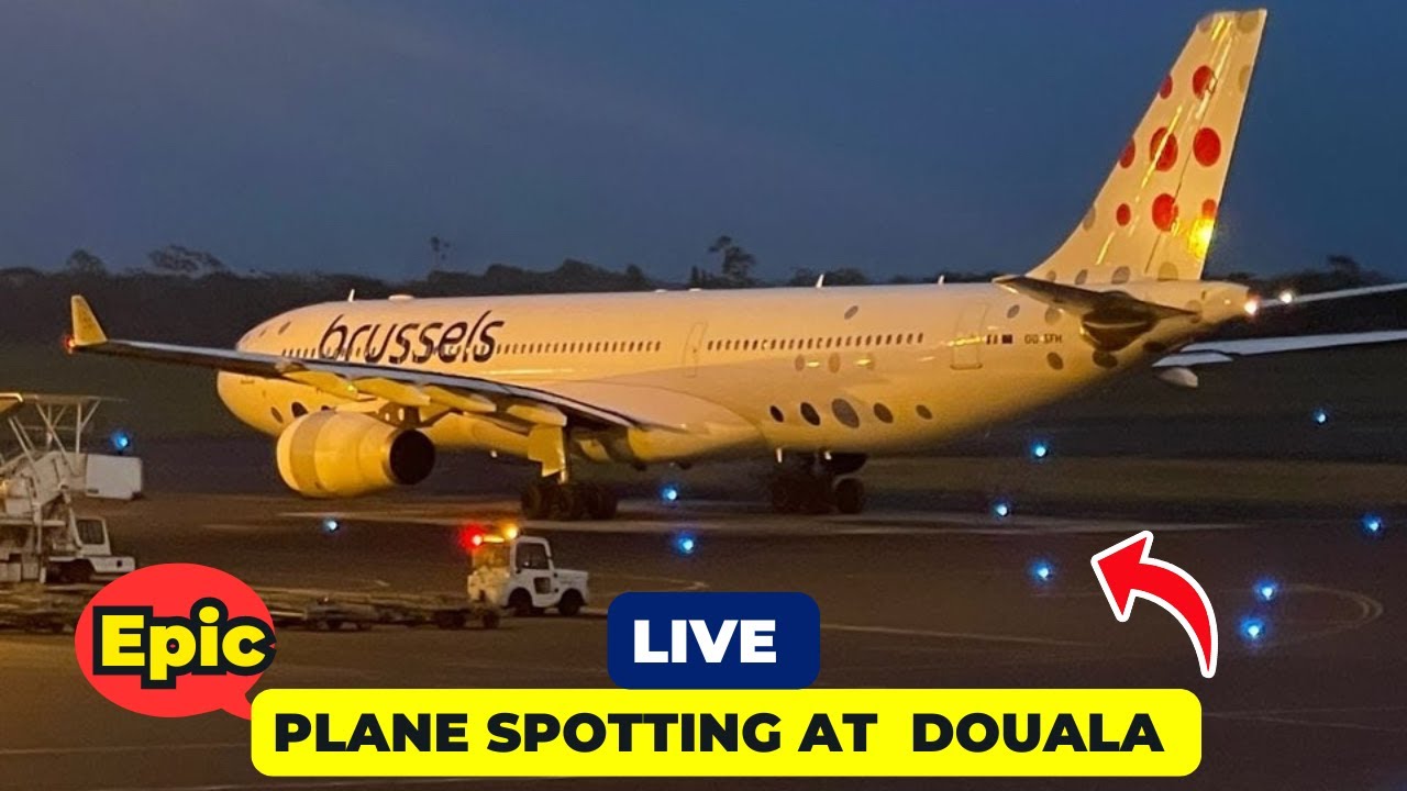 Watch Massive Jets Touch Down at Douala International Airport