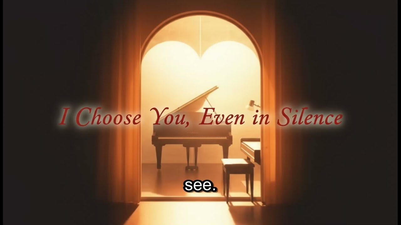 Lyric Video Best Original Song 2026 :  I Choose You, Even in Silence  (Relaxing Cover Music 🎶)