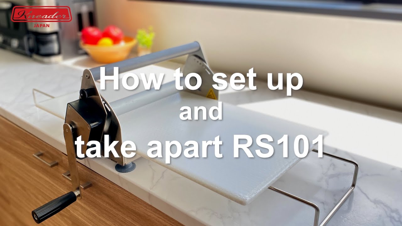 Manual Dough Sheeter RS101; How to set up and take apart
