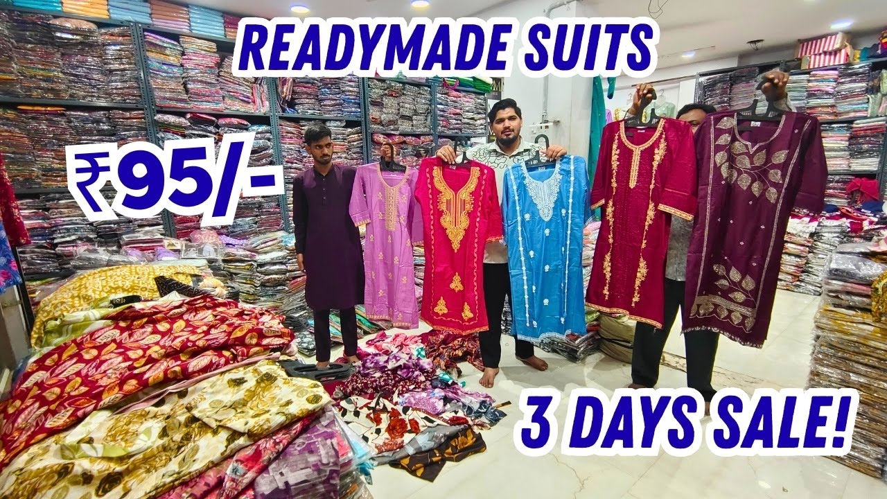 Readymade Suits ₹95 ONLY 3 Days Special SALE Hyderabad Shopping
