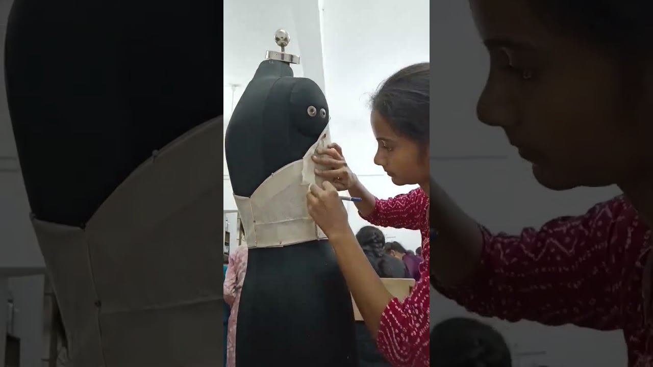 Buister Draping totorial | easy and elegant look💫#draping #fashion tutorial #youtubeshorts #viral