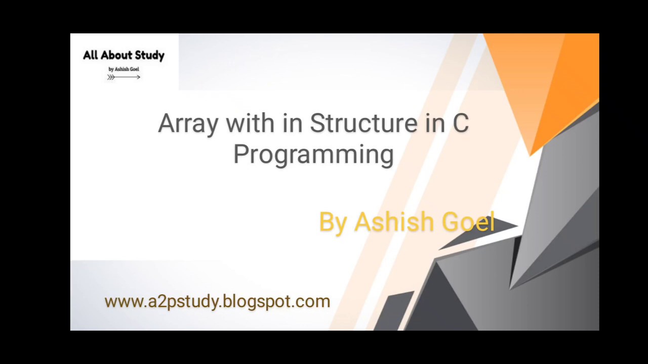 Array within Structure in C Programming in Hindi- Structure in C language in Hindi स्ट्रक्चर इन सी
