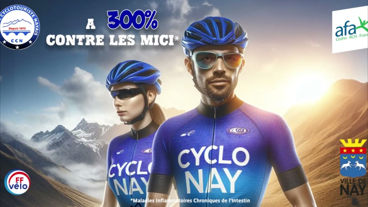 DÉFI CYCLOTOURISME À 300% CONTRE LES MICI !