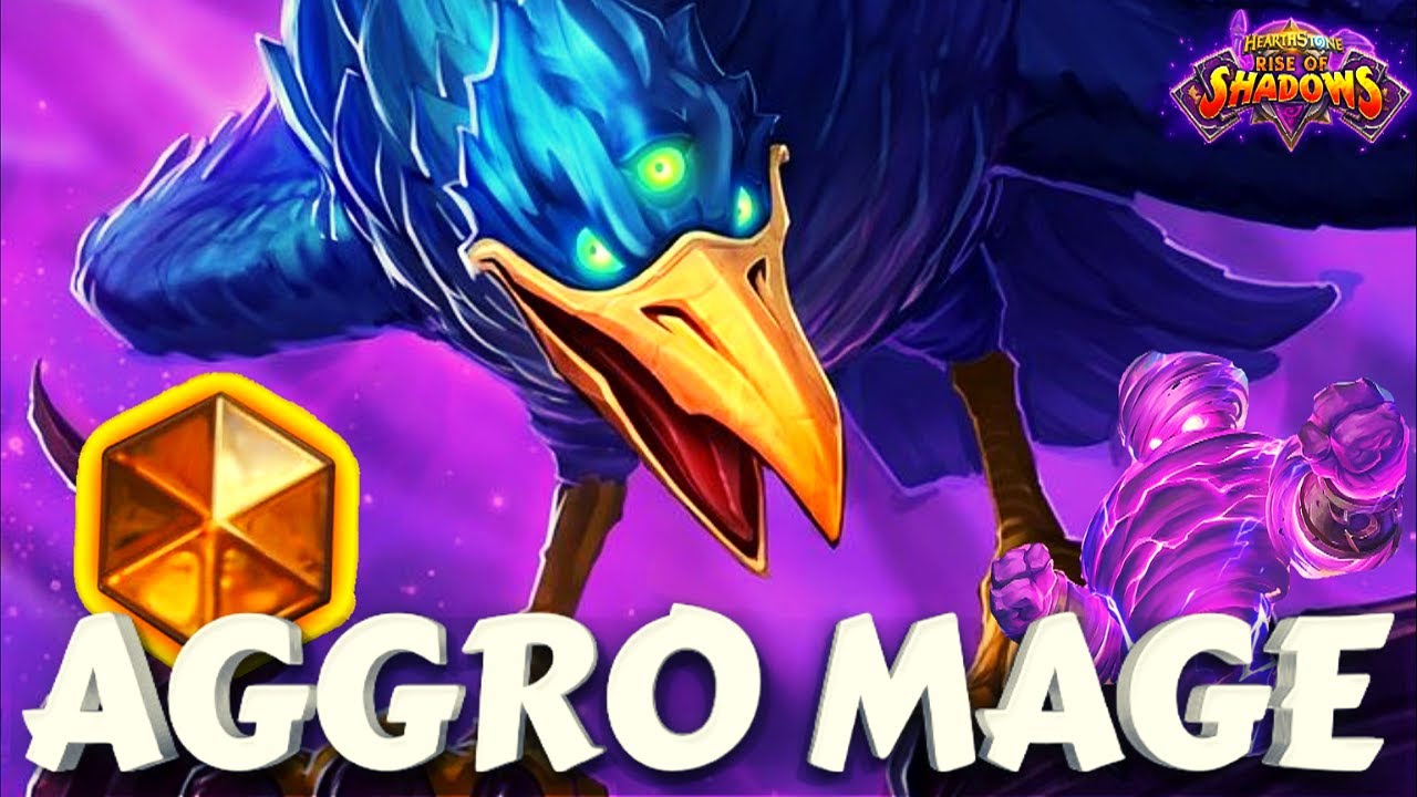 HearthStone AGGRO MIRACLE MAGE Standard Deck - Rise of Shadows