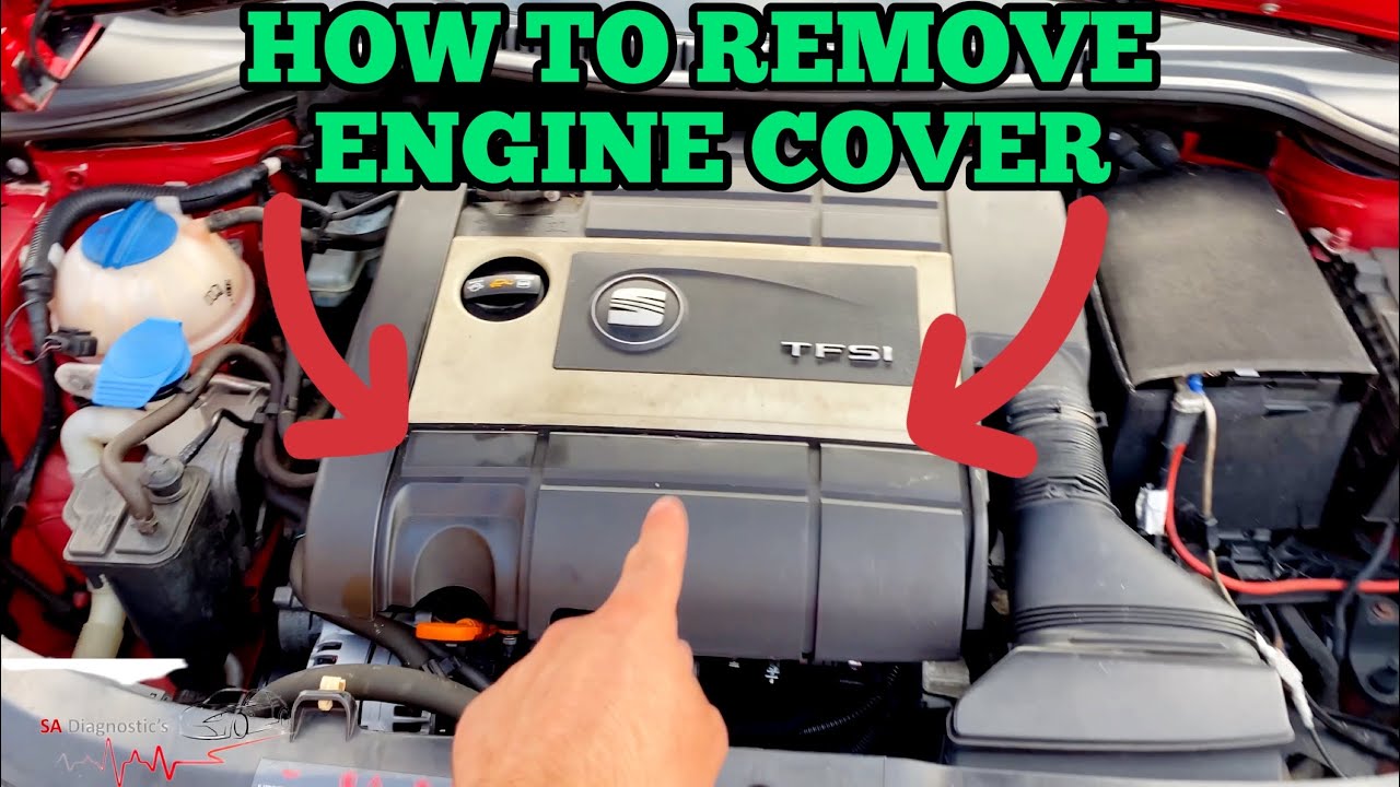 Audi Seat Skoda VW 2.0 TSI Engine Cover Removal