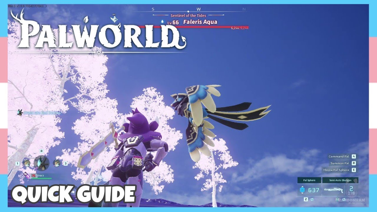 Where To Catch Alpha Faleris Aqua In Palworld *1.0 Update* | Location Quick Guide