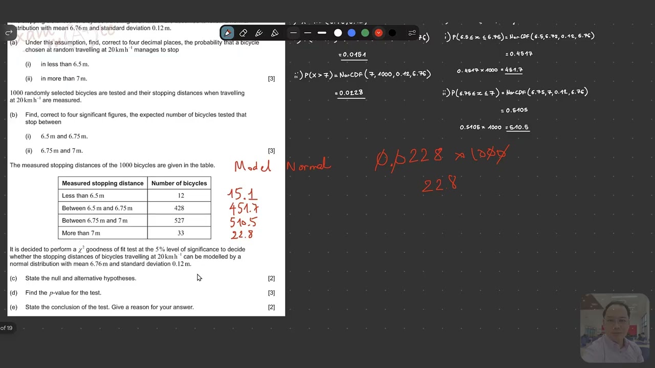 Chi-Squared Test Explained | IB Math AI HL Paper 2 Question