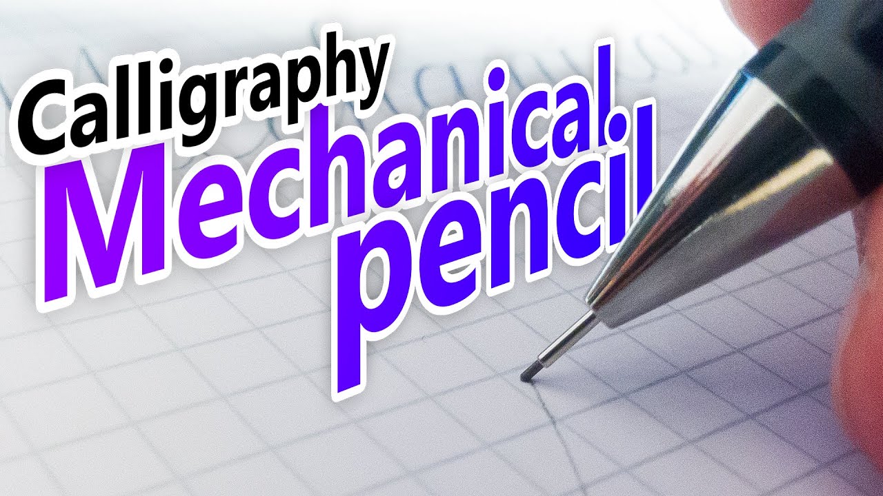 Practicing Copperplate Calligraphy | Mechanical pencil