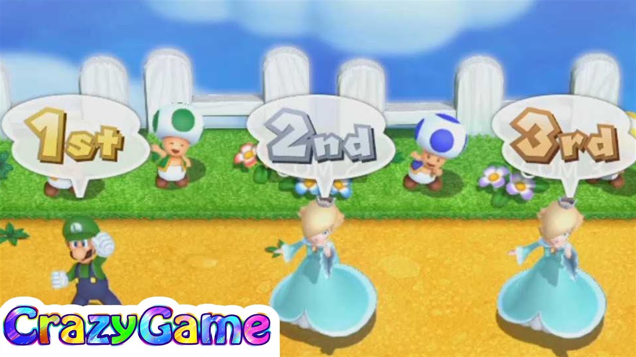 Mario Party 10 Amiibo Party #23 Luigi vs Rosalina Gameplay (Normal Board)