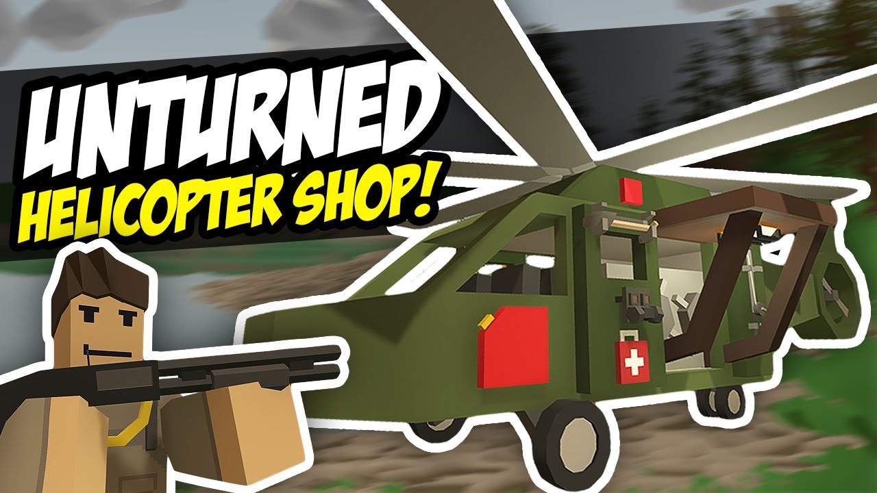 HELICOPTER SHOP - Unturned Flying Store | Kidnapped Again! (Funny Moments)
