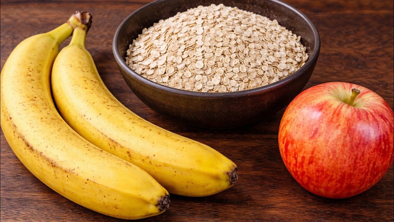 ПП овсяные блины за 5 минут 🍌🍎 — без муки и сахара