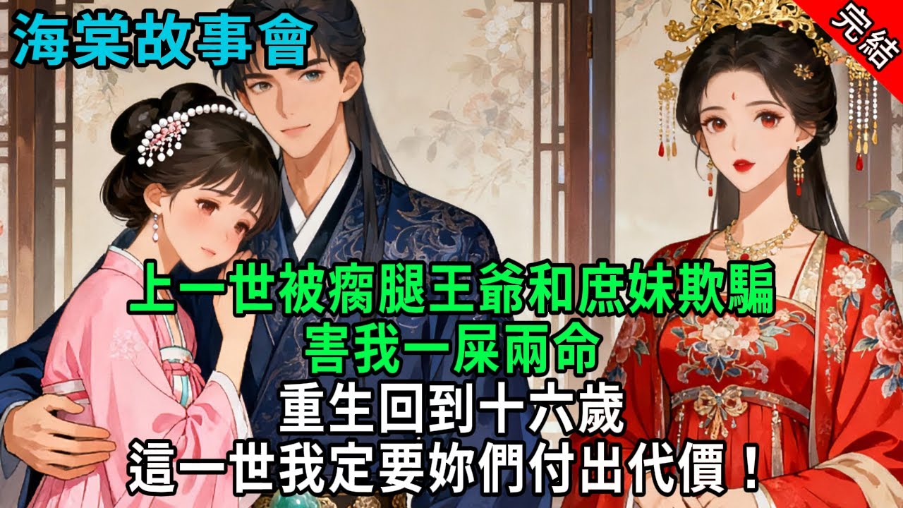 【完結爽文】上一年被瘸腿王爺和庶妹欺騙，害我一屍兩命，重生回到十六歲，這一世我定要妳們付出代價！#小説 #原創 #古風 #爽文 #有聲書 #打臉 #綠茶 #大女主 #逆襲