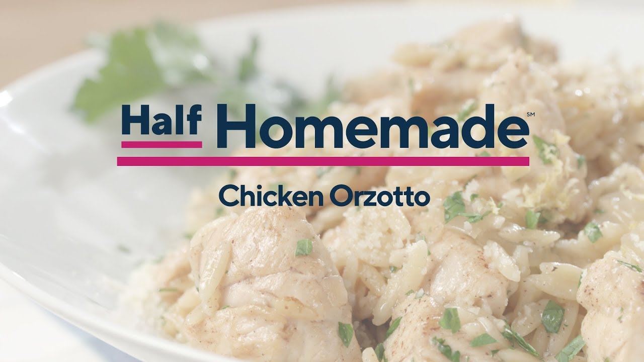 Chicken Orzotto Recipe | Half Homemade