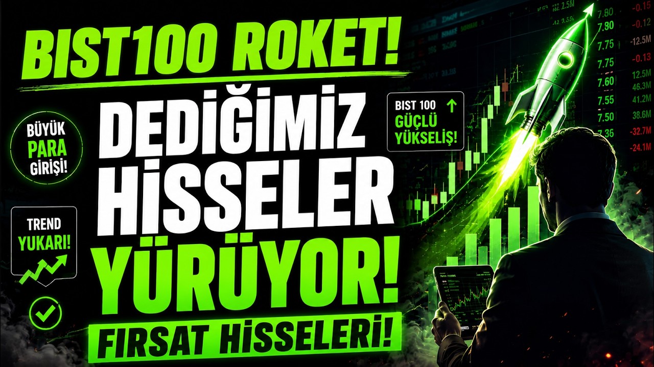 BIST100 ROKETLEDİ! FIRSAT HİSSELERİ Y&Uuml;R&Uuml;YOR! PSİKOLOJİYİ DİRİ TUTAN KAZANIR! #ASTOR #ASELS #SASA