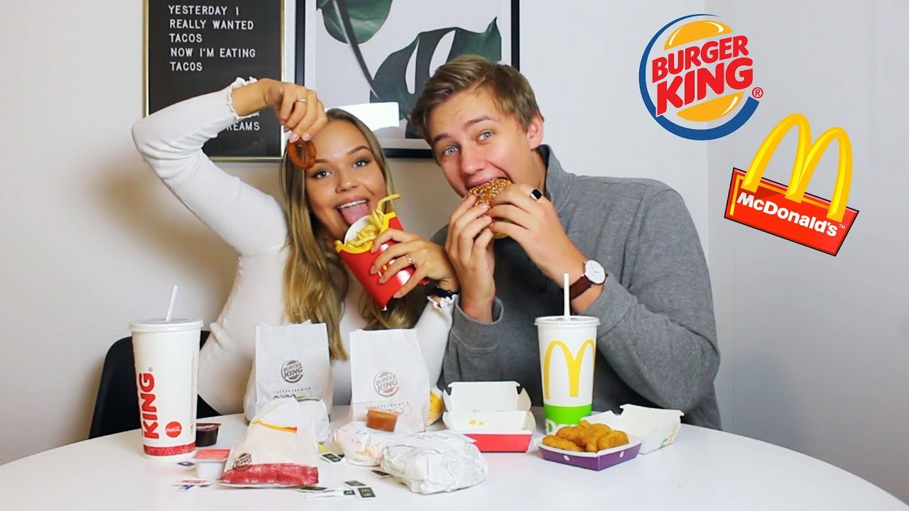 MUKBANG MED DANIEL (McDonalds VS BurgerKing) | SofieLaxaa