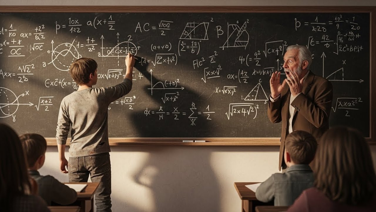 اكتب كم يساوي 2+2 إذا كنت تعرف… ضحك المعلم… لكن عندما رأى السبورة تجمد الصدمة الكبرى التي