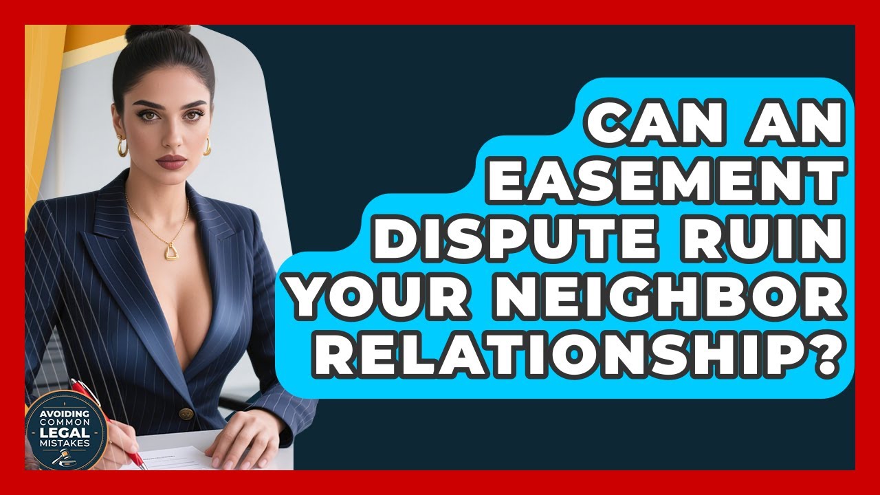 Can An Easement Dispute Ruin Your Neighbor Relationship? - Avoiding Common Legal Mistakes