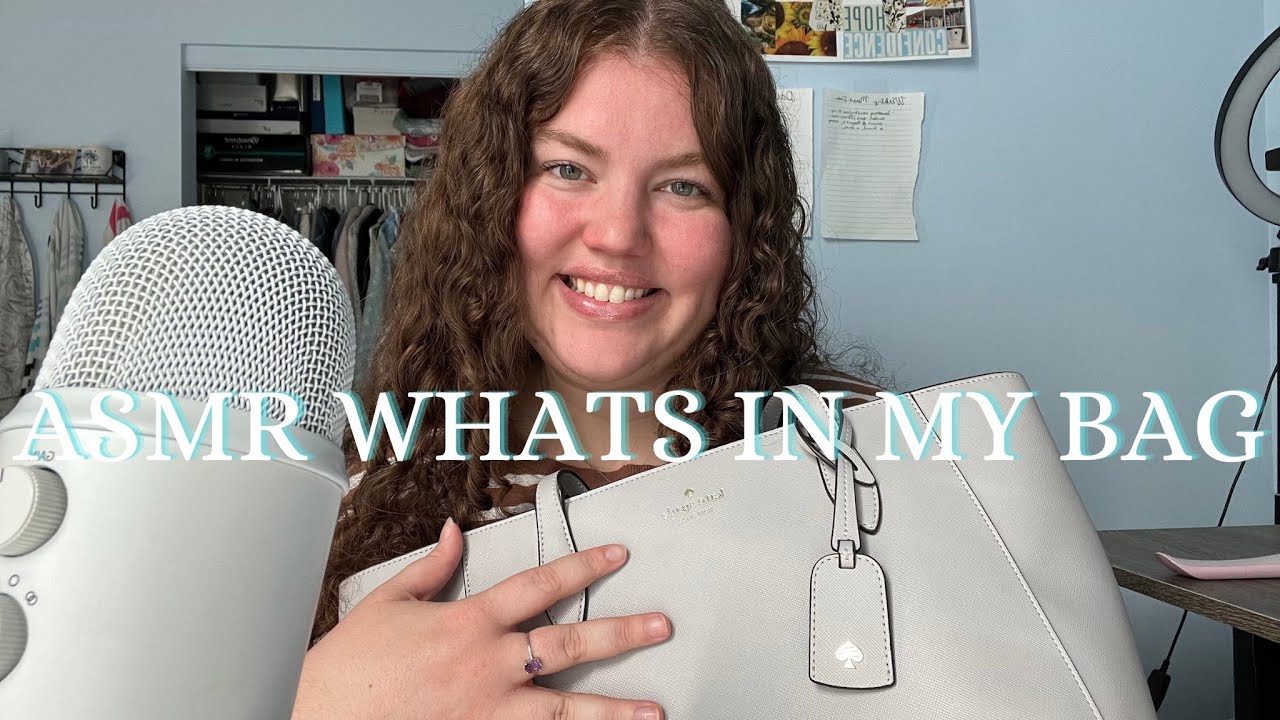 ASMR an updated what’s in my bag!!