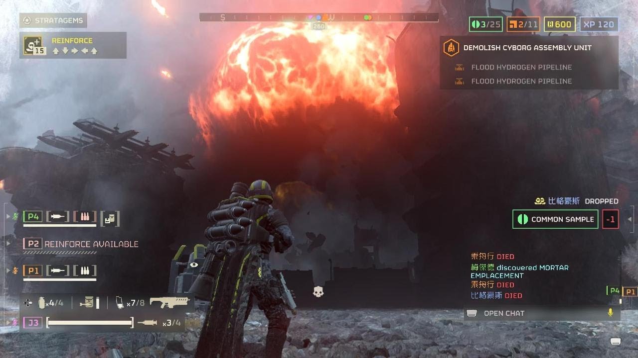 Helldivers 2 Casual gameplay: Cyberstan omniparitus incendiary Gattling Barage Bots