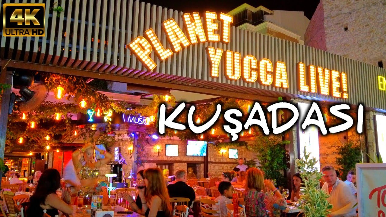 KUŞADASI AYDIN TÜRKİYE | NIGHT WALK | 11 July 2024 | 4k UHD 60fps