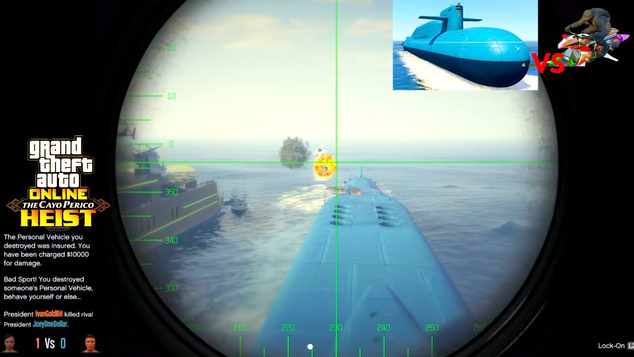 Kosatka Submarine VS Oppressor MK2 Bike GTA GTA Cayo Perico Heist