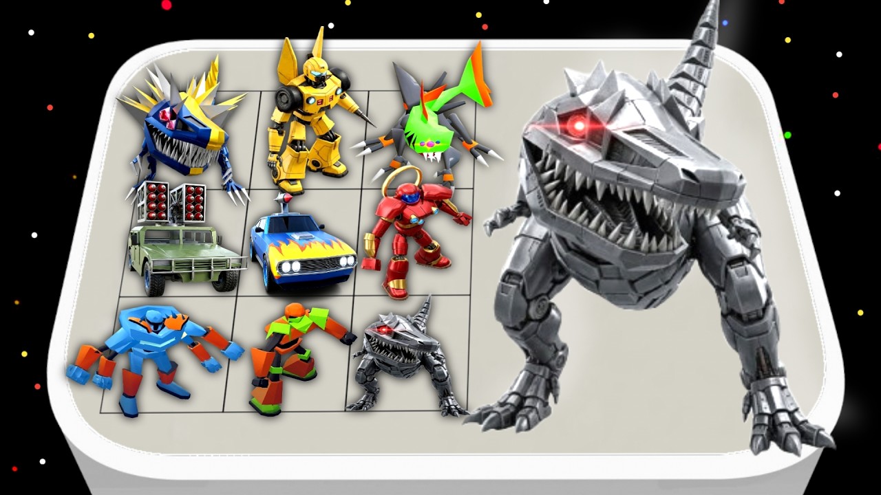 Merge Robot Master Battle _ Monster Robot Fish Vs Robots Army, All Bosses Fight