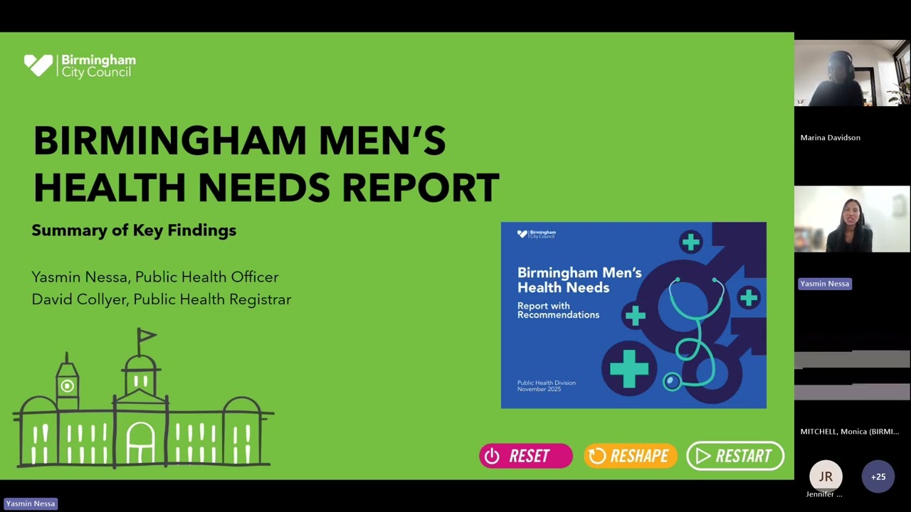 Public Health Lunch & Learn – Men’s Health Needs in Birmingham