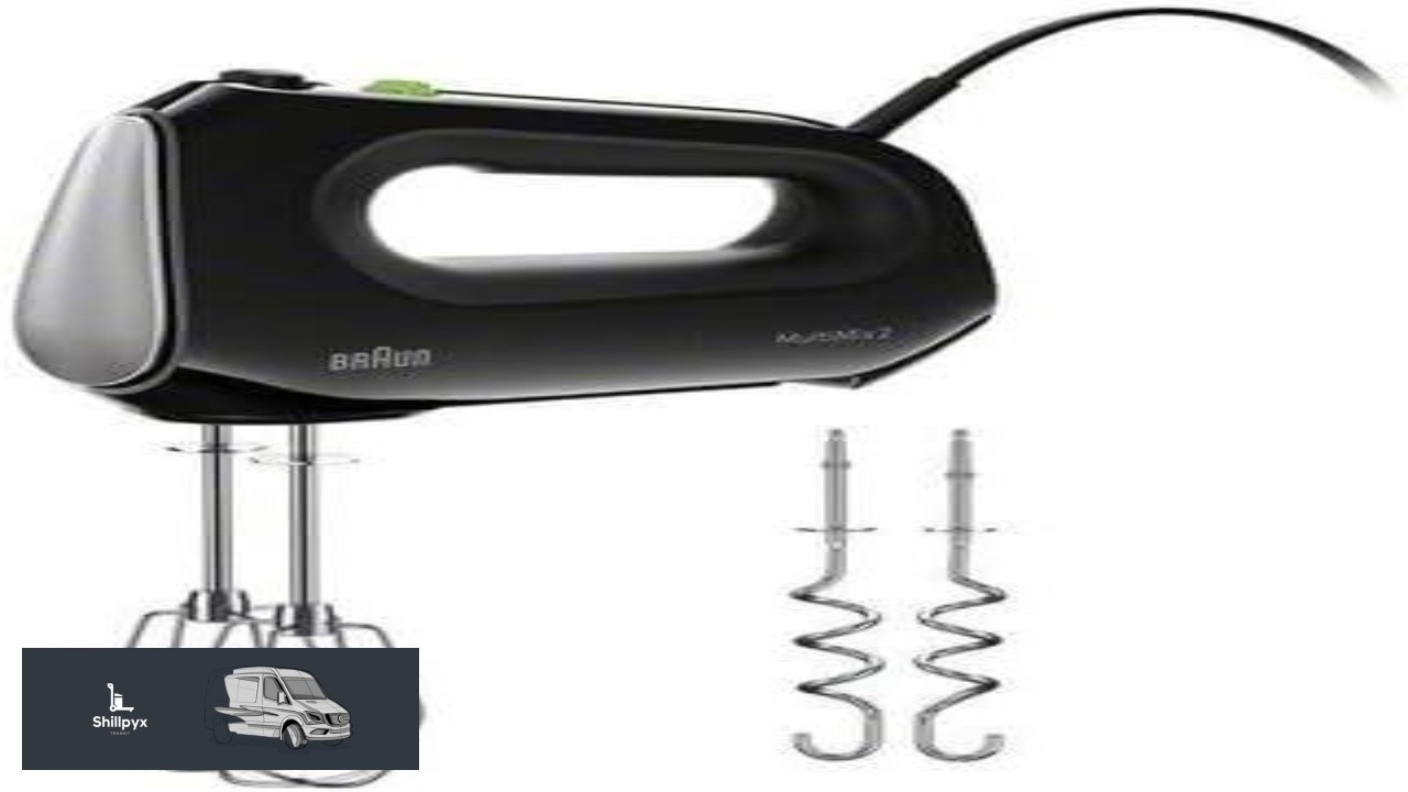 Braun Multimix 2 Hand Mixer Black beaters dough hooks accessory bag