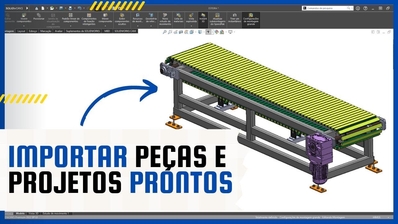 SITE PARA BAIXAR PEÇAS E PROJETOS IMPORTADOS NO SOLIDWORKS - TUTORIAL