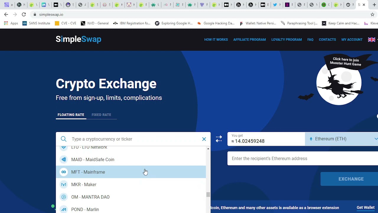 SIMPLE SWAP : HOW TO SWAP FOR OTHER COINS