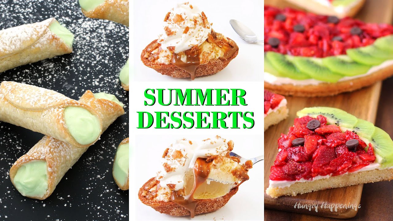 ☀️ Summer Dessert Extravaganza! (Key Lime Pie Cannoli, Churro Sundaes, and Fruit Pizza Watermelon)