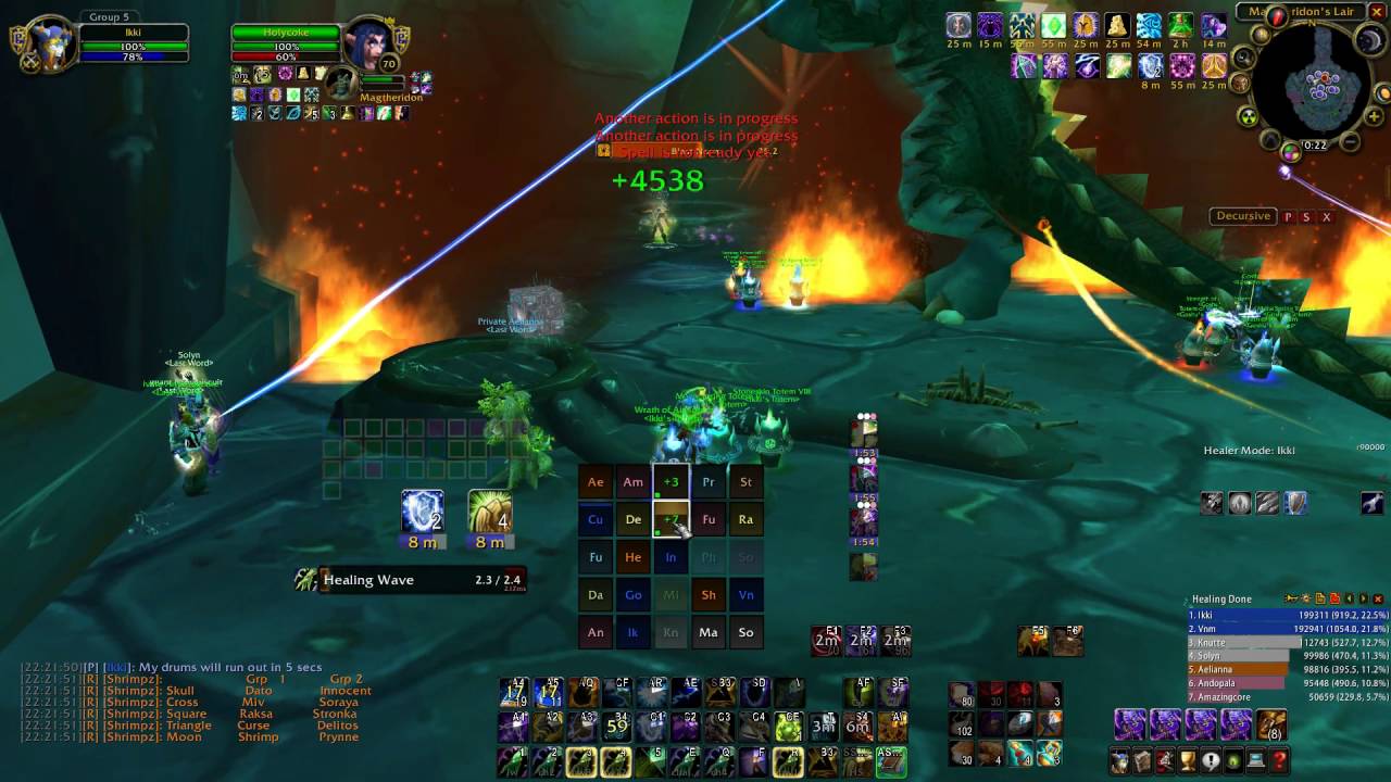 TBC Raid - Magtheridon - Resto Shaman Pov - L4G Hellfire