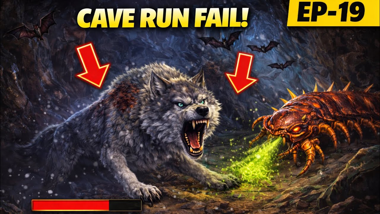 ARK Survival Evolved Hindi | First Direwolf Ride 🐺 | Cave Run Fail 😱 | EP 19