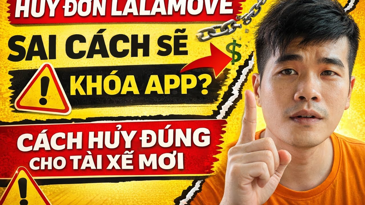 Huỷ Đơn Lalamove Sai Cách Sẽ BỊ KHÓA APP? Cách Huỷ Đúng Cho Tài Xế Mới