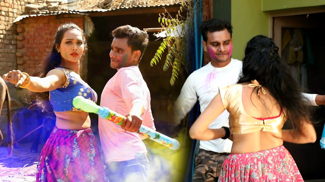 होली पे भाभी मेरो नयो पिचकरो चलवईले | नीतू और मनोज की फुल मस्ती होली | New DJ Holi Rasiya Song 2021