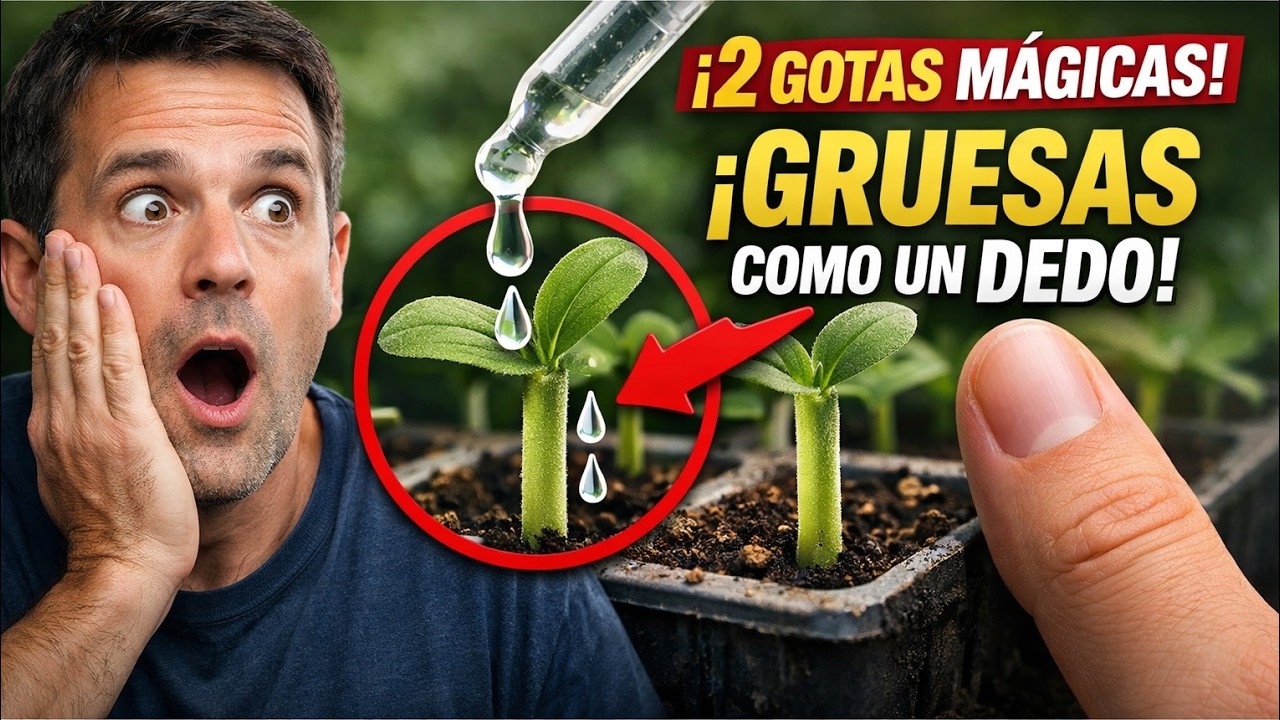 ¡El Secreto de los Viveros! Añade 2 GOTAS y tus Plántulas serán GRUESAS como un Dedo