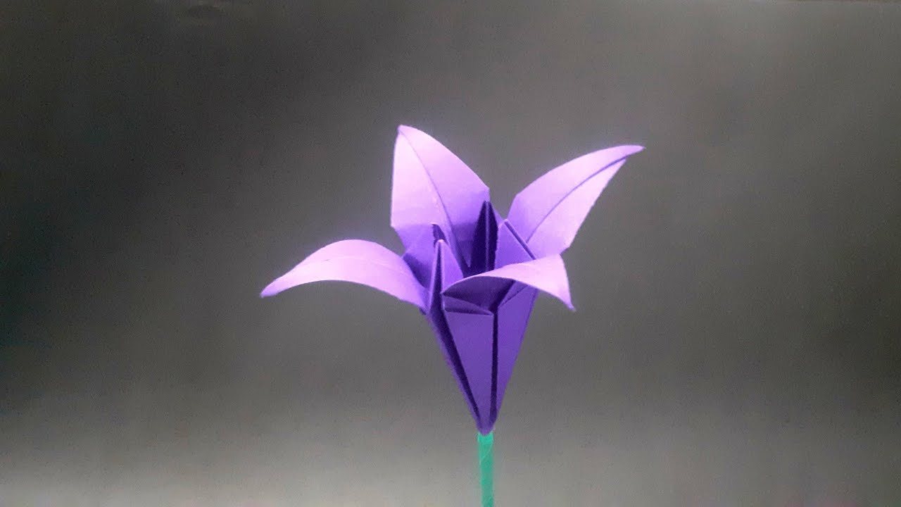 Origami Lirio—Passo a passo simples | Hikari Origami Studio 🌟 