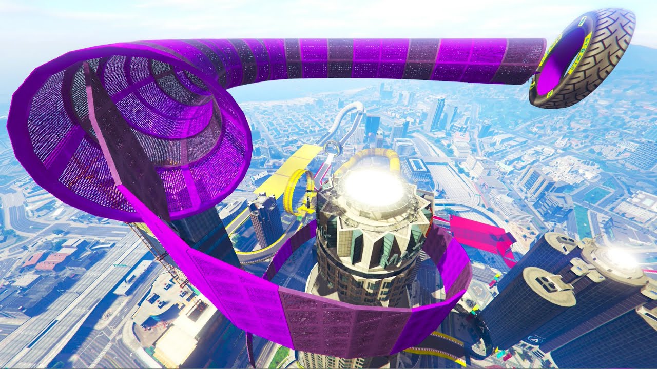 GTA Online: Maze Bank Loop - Custom 30 Player Stunt Race! (GTA 5 Cunning Stunts DLC)
