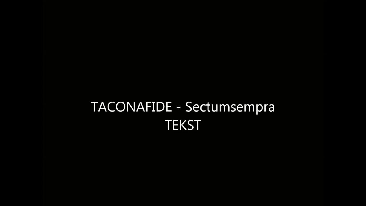 TACONAFIDE-Sectumsempra  (TEKST)