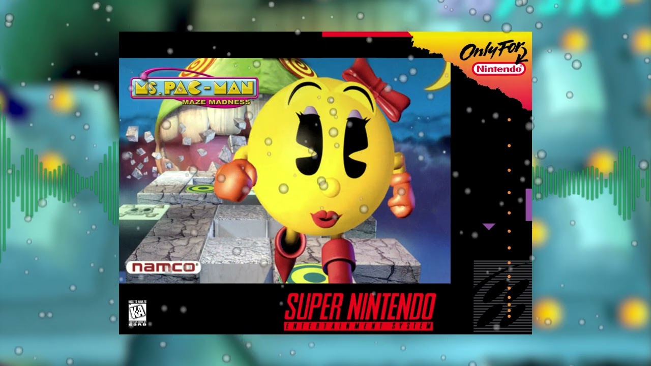 Crystal Caves - Ms. Pac-Man Maze Madness SNES Remix