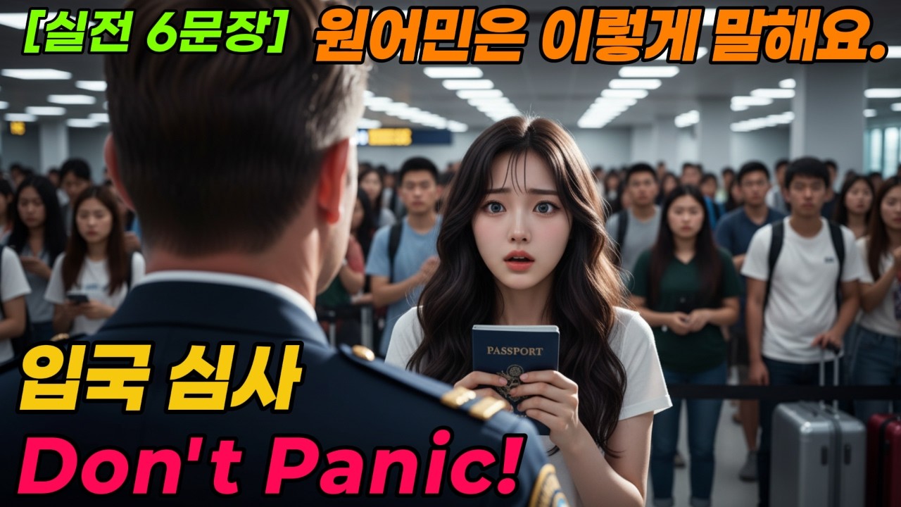 [말문 트기 3단계-2]  | 6개의 답변 선택  | 시리즈 4 여행과 생존 | Immigration | [실전 6문장] 원어민처럼 말해보세요. |