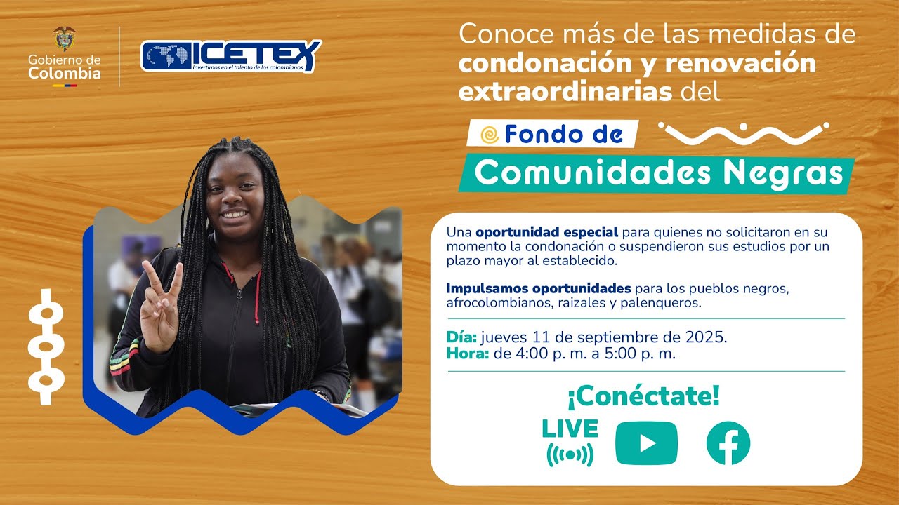 Conoce de las medidas de condonaci&oacute;n y renovaci&oacute;n extraordinarias del Fondo de Comunidades Negras
