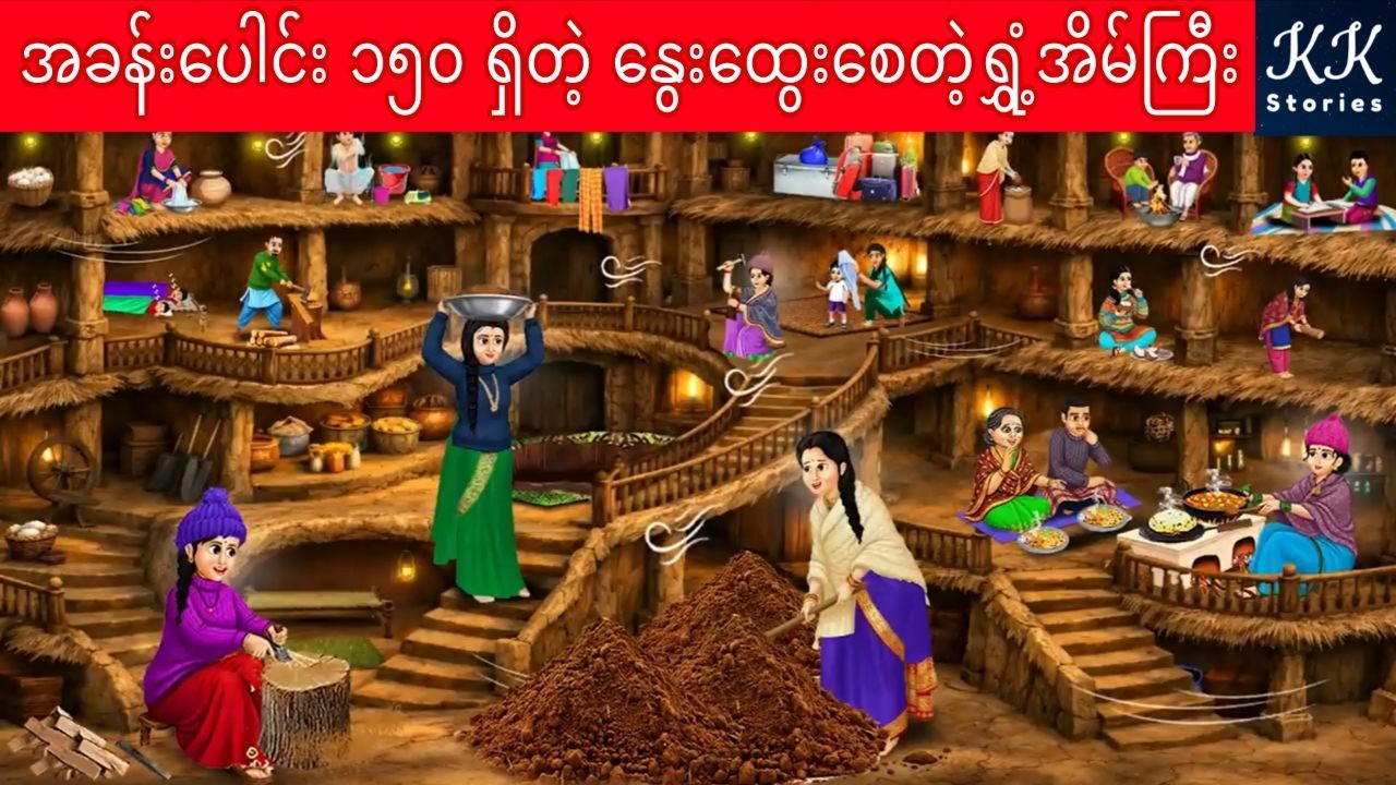 အခန်း‌ပေါင်း ၁၅၀ ရှိတဲ့ နွေးထွေးစေတဲ့ရွှံ့အိမ်ကြီး... KK Stories Official