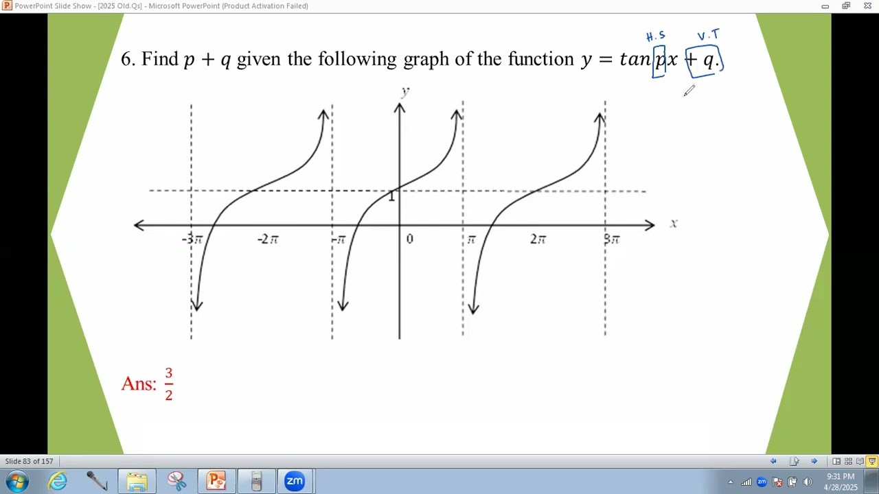 # Grade 12 Math (2025 Old Qs - Ch 7 - Section B)
