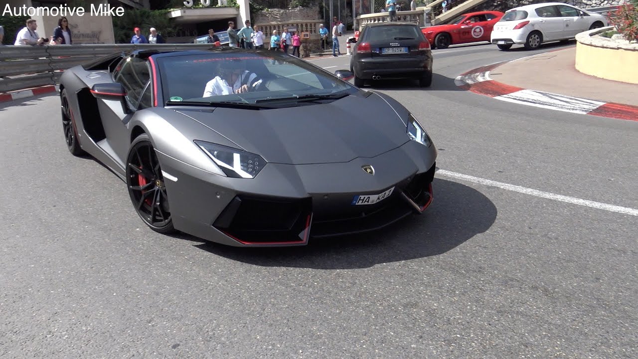 LOUD Lamborghini Aventador Pirelli Edition SOUNDS - revs & acceleration