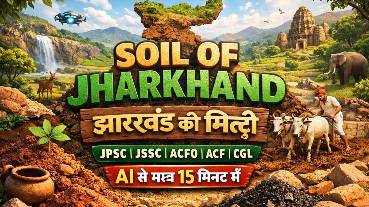 झारखंड की मिट्टी|Type of soil in jharkhand|soil of jharkhand|jharkhand special for jpsc|jssc gk|