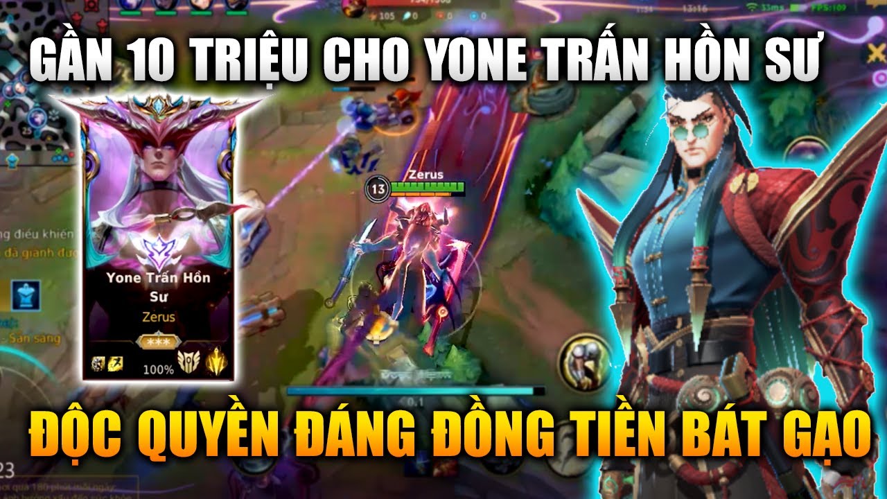 [LMHT Tốc Chiến] Yone Trấn Hồn Sư Gần 10 Triệu Skin Độc Quyền Quá Chất