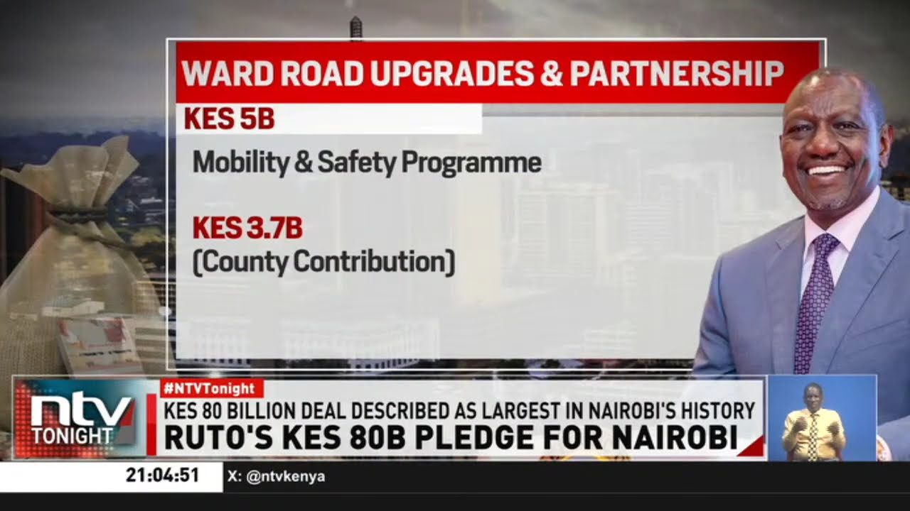 National government to pump Sh80 billion to Nairobi county