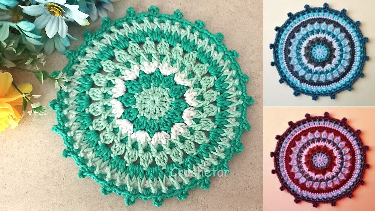 Mandala crochê - Professora Maria Rita